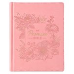 KJV Promise Bible, Pink, Imitation Leather, Journalling, Colouring, Gilt Edge, Ribbon Marker, Book Introductions, Presentation Page, Stickers, Bible Tabs, Storage Pocket