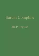 Sarum Compline: BCP English