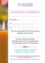 Godparent Keepsake Card (pack of 50)