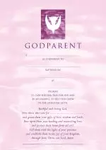 Godparent Certificates Girl Contemporary Pack of 20