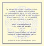 FUNERAL PRAYER CARDS PK50