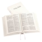 KJV Compact, Presentation Bible, White, Hardback