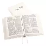 KJV Compact, Presentation Bible, White, Hardback