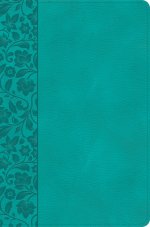 KJV Giant Print Reference Bible, Teal LeatherTouch