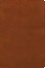 CSB Giant Print Single-Column Bible, Burnt Sienna LeatherTouch