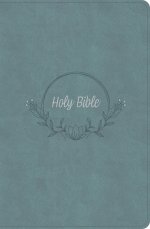 KJV Large Print Personal Size Reference Bible, Earthen Teal SuedeSoft LeatherTouch