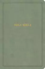 KJV Large Print Personal Size Reference Bible, Sage Suedesoft LeatherTouch