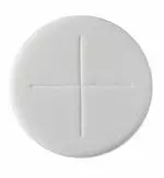 Pack of 50 Priest Communion Wafers 2.75" Single Cross, Sealed Edge, White