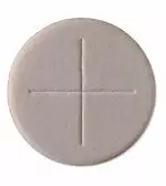 Pack of 50 - 2 3/4" Wholemeal Sealed Edge Single Cross Priests Communion Wafers / Altar Bread