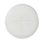 Pack of 500 Peoples Communion Wafers 1 1/8" Single Cross, White, Sealed Edge