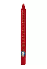 38cm Large Red & Gold Advent Candle with Mother & Child - Single