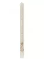 30.5cm Ivory Advent Candle Printed with Gold - Single