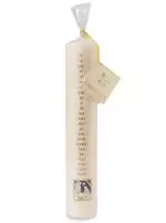 30.5 x 5 cm Large White Advent Candle (Nativity) - Single