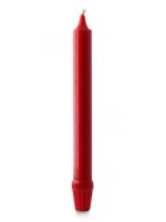 9" Self Fitting Candelabra Candle, Red - Pack of 12