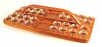 Mahogany Tray-Rectangular with bread space