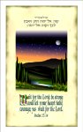 Text Card - Wait for the Lord ... Pack of 20 Same Design