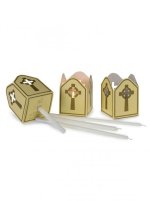 Ivory/Gold Flame Guards - Pack of 100