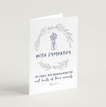 With Sympathy Greeting Card