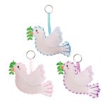 Dove of Peace Keyring & Bag Dangler Sewing Kits - Pack of 3