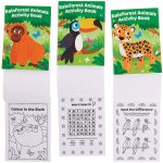 Rainforest Animal Activity Books - Pack of 12