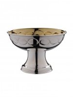 Silver Plated Georgian Patterned Open Ciborium - 1