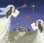 Angels Declaring (Pack of 10) Charity Christmas Cards