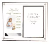 Girl's Communion Metal Photo Frame