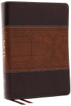 NKJV Study Bible, Leathersoft, Brown, Full-Color, Comfort Print