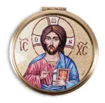 Teaching Christ 2 1/8 inch Gilt Pyx