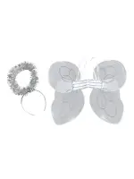 Angel Kit Wings & Halo - Childs (One size) - Nativity Costume Accessory