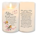 Robins Near You Scented Wax LED Candle with Timer