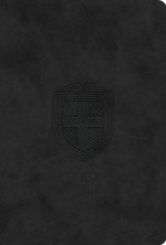 ESV Men's Study Bible (TruTone, Charcoal, Shield Design)