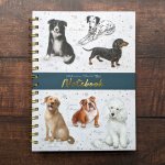 A5 Wiro Notebook With Dividers  - Patricia Maccarthy Dogs