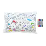 Under the Sea Pillowcase - Colour in and Learn