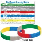 The Gospel Story by Colours Silicone Bracelet & Card