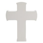 Faith & Hope Mantel Cross Plaque - Plain