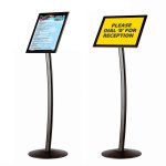 Black A4 BusyGrip Curve Poster Stand