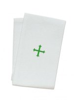 12" x 20" Purificator - Polycotton - Green Cross Design