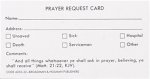 Prayer Request Card (Package of 100)