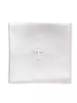 NEW 22" x 22" Corporal - Linen White Cross Design