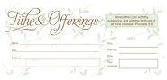 Offering Envelope-Tithes & Offerings (Proverbs 3:9) (Bill-Size) (Pack Of 52)