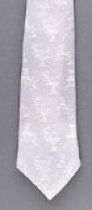 Boy's Pre-Knotted White Communion Necktie (12")