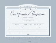 Certificate-Baptism (5.5" x 3.5") (Pack Of 6)