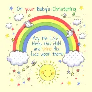 Christening Single Card