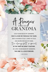 Plaque-Renew My Soul-Prayer For My Grandma (6 x 9)