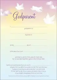 Godparent Certificate (Pack of 10)