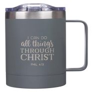 Mug SS Camp Gray All Things Phil. 4:13