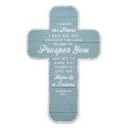 I Know the Plans Cross - Jeremiah 29:11 - Pack Of 12 Cross Bookmarks