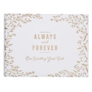 Guest Book White/Gold Always & Forever