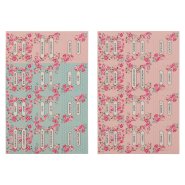 Bible Indexing Tabs Floral Pink & Teal